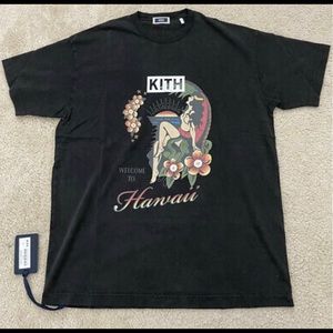 Kith Hawaii Hula Girl Vintage Black souvenir Tee Size M